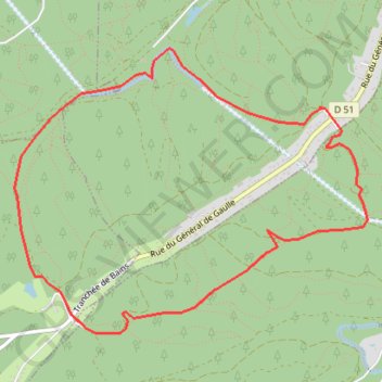 Itinéraire La fontaine des 3 soldats, distance, dénivelé, altitude, carte, profil, trace GPS