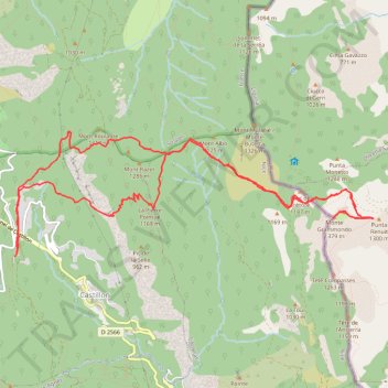 Itinéraire 2025 05 02 - vieux Castillon Grammondo sams, distance, dénivelé, altitude, carte, profil, trace GPS