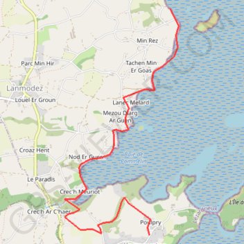 Itinéraire TRK2, distance, dénivelé, altitude, carte, profil, trace GPS