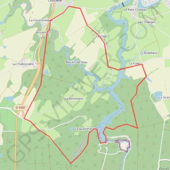 Itinéraire Tour en forêt de mervent, distance, dénivelé, altitude, carte, profil, trace GPS