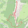 Itinéraire Le Pinet par les sangles du Fouda Blanc et du Pinet, distance, dénivelé, altitude, carte, profil, trace GPS