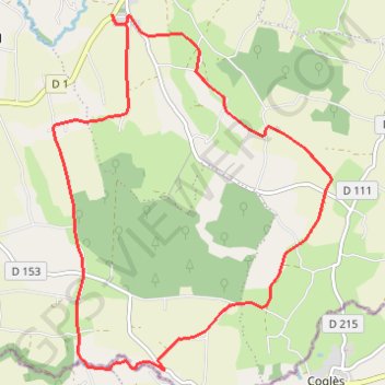 Itinéraire Le Bois de Blanche Lande, distance, dénivelé, altitude, carte, profil, trace GPS