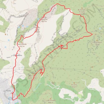 Itinéraire Circuit Pagnol, distance, dénivelé, altitude, carte, profil, trace GPS