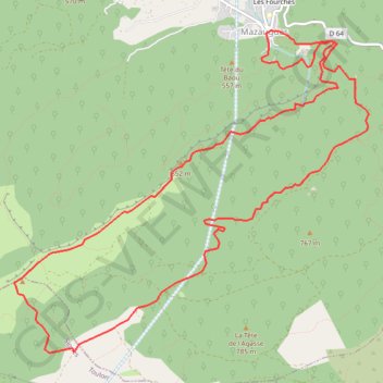 Itinéraire Barres de Mazaugues, distance, dénivelé, altitude, carte, profil, trace GPS