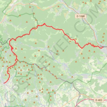 Itinéraire Ballon d'Alsace, distance, dénivelé, altitude, carte, profil, trace GPS