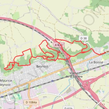 Itinéraire La Boisse 18.71km / 660D+, distance, dénivelé, altitude, carte, profil, trace GPS