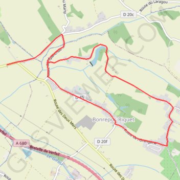 Itinéraire Tour de Bonrepos Riquet, distance, dénivelé, altitude, carte, profil, trace GPS