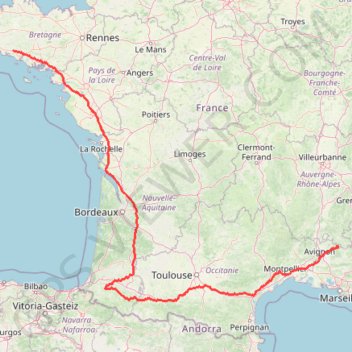 Itinéraire De Quimperlé à Muzillac, distance, dénivelé, altitude, carte, profil, trace GPS