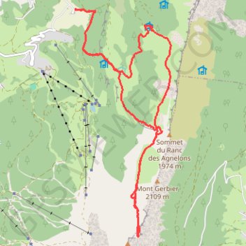 Itinéraire Pas de l'oeille, distance, dénivelé, altitude, carte, profil, trace GPS