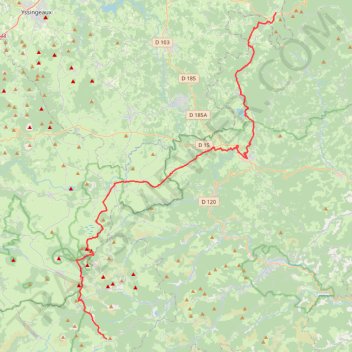 Itinéraire Tour du Haut-Vivarais-J4 Mt Gerbier-St Bonnet-20557120, distance, dénivelé, altitude, carte, profil, trace GPS