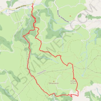Itinéraire Mont Ursuya, distance, dénivelé, altitude, carte, profil, trace GPS