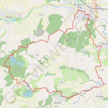 Itinéraire exp_name_120_VTT012_Sud, distance, dénivelé, altitude, carte, profil, trace GPS