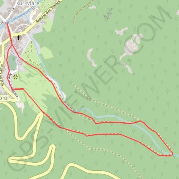 Itinéraire La Canalette et l'ancien château de Saint-Gervais, distance, dénivelé, altitude, carte, profil, trace GPS