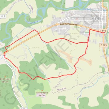 Itinéraire rando3, distance, dénivelé, altitude, carte, profil, trace GPS