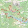 Itinéraire 66 - Caramany : le tour du lac, distance, dénivelé, altitude, carte, profil, trace GPS