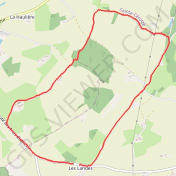 Itinéraire Rando les landes, distance, dénivelé, altitude, carte, profil, trace GPS