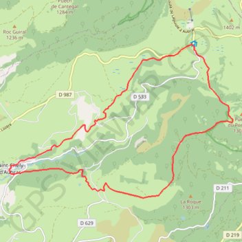 Itinéraire Aubrac - Saint-Chély-d'Aubrac, distance, dénivelé, altitude, carte, profil, trace GPS