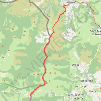 Itinéraire IPARLA -13 15:52:46, distance, dénivelé, altitude, carte, profil, trace GPS