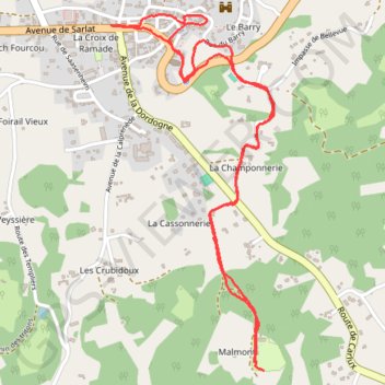 Itinéraire Randonnée du Camping du temps de vivre à Salignac, distance, dénivelé, altitude, carte, profil, trace GPS