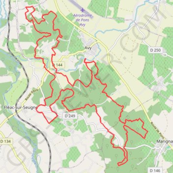Itinéraire Avy, distance, dénivelé, altitude, carte, profil, trace GPS