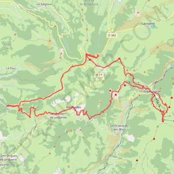 Itinéraire Tour du volcan Cantalien, distance, dénivelé, altitude, carte, profil, trace GPS