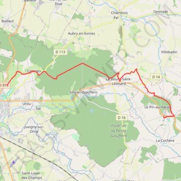 Itinéraire Haras du Pin - Hippodrome d'Argentan, distance, dénivelé, altitude, carte, profil, trace GPS