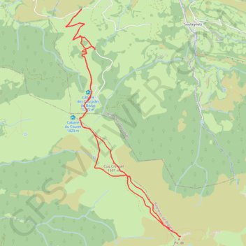 Itinéraire 15-NOV-15 03:33:22 PM, distance, dénivelé, altitude, carte, profil, trace GPS