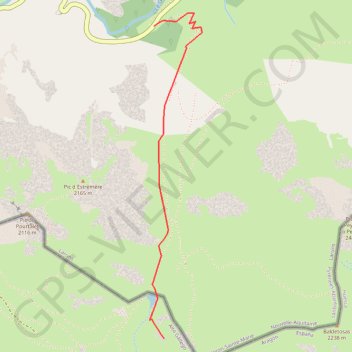 Itinéraire Col de Peyrelue, distance, dénivelé, altitude, carte, profil, trace GPS