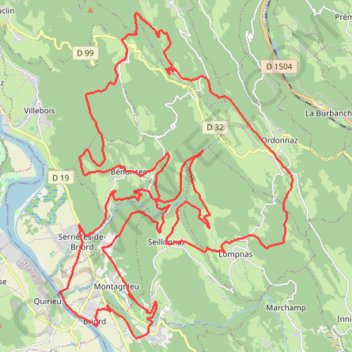 Itinéraire Calvaire de Portes, distance, dénivelé, altitude, carte, profil, trace GPS