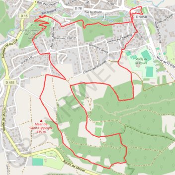Itinéraire Boucle de Chalusset, distance, dénivelé, altitude, carte, profil, trace GPS