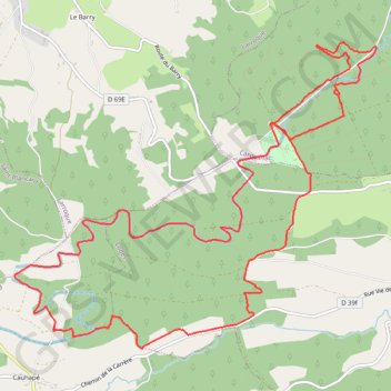 Itinéraire Boucle à Cardeilhac, distance, dénivelé, altitude, carte, profil, trace GPS