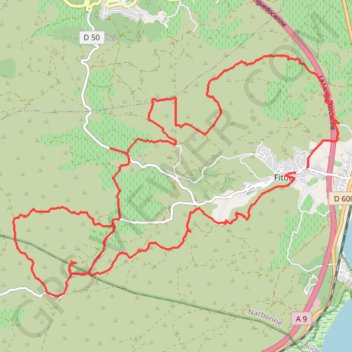 Itinéraire La sanchef, distance, dénivelé, altitude, carte, profil, trace GPS