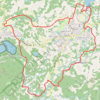 Itinéraire Boucle bleu G-15918990, distance, dénivelé, altitude, carte, profil, trace GPS
