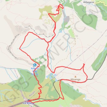Itinéraire La Rhune, distance, dénivelé, altitude, carte, profil, trace GPS