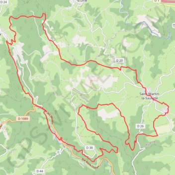 Itinéraire Le Château d'Urfé et les Mines de Corent - Saint-Martin-la-Sauveté, distance, dénivelé, altitude, carte, profil, trace GPS