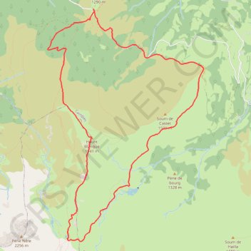 Itinéraire Lac de l'Oeuf, distance, dénivelé, altitude, carte, profil, trace GPS