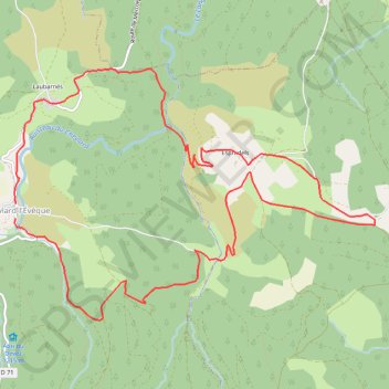 Itinéraire Randonnée au Cheylard l'Evêque en Lozère, distance, dénivelé, altitude, carte, profil, trace GPS