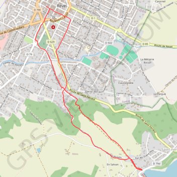 Itinéraire Revel - Saint Férréol (aller et retour), distance, dénivelé, altitude, carte, profil, trace GPS