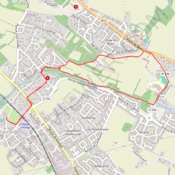 Itinéraire Boucle des deux fontaines, distance, dénivelé, altitude, carte, profil, trace GPS