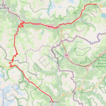Itinéraire 3a Val-cenis-Valloire, distance, dénivelé, altitude, carte, profil, trace GPS