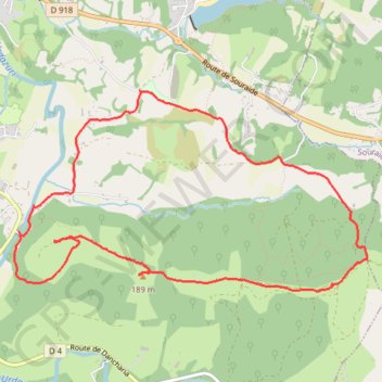 Itinéraire Circuit des Redoutes depuis Amotz, distance, dénivelé, altitude, carte, profil, trace GPS