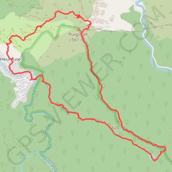 Itinéraire De la Vallée Heureuse à Notre-Dame du Château, distance, dénivelé, altitude, carte, profil, trace GPS