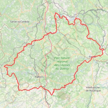 Itinéraire tour-du-lot-complet, distance, dénivelé, altitude, carte, profil, trace GPS