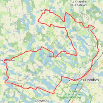 Itinéraire Ste_Olive_42_km_d_120m, distance, dénivelé, altitude, carte, profil, trace GPS