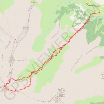 Itinéraire La Grande Combe, distance, dénivelé, altitude, carte, profil, trace GPS