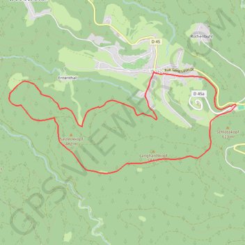 Itinéraire Circuit du Chat Noir, distance, dénivelé, altitude, carte, profil, trace GPS