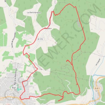 Itinéraire Prayssac - Dolmens, distance, dénivelé, altitude, carte, profil, trace GPS