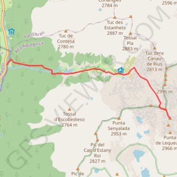 Itinéraire Comaloforno et Besiberri Sud par l'estany de Besiberri, distance, dénivelé, altitude, carte, profil, trace GPS