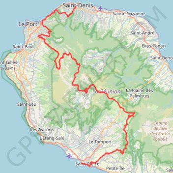 Itinéraire GRAND RAID REUNION 2024 - DIAGONALE DES FOUS, distance, dénivelé, altitude, carte, profil, trace GPS