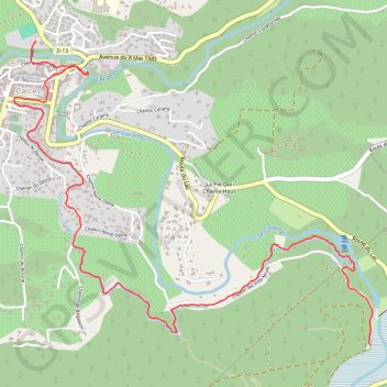 Itinéraire Lac de Carcès (retour), distance, dénivelé, altitude, carte, profil, trace GPS